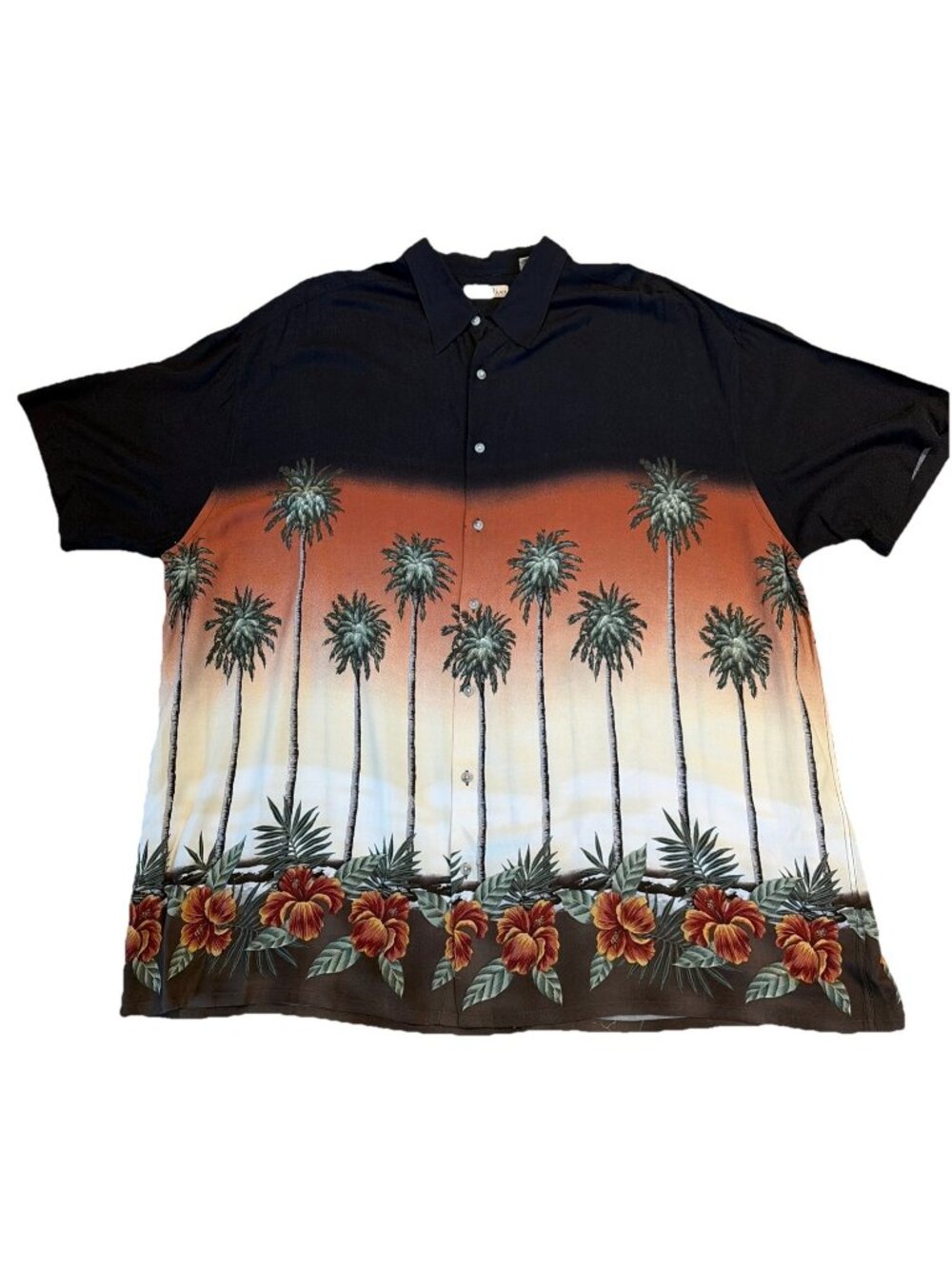 Men's Hollis River Men's Hawaiian Tropical Shirt Size 3XL Palm Trees Aloha